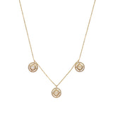 Trio Minimal Diamond Polki Necklace