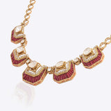 Rosewood Polki Diamond Necklace