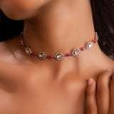 Starlight Rose Polki Diamond Necklace