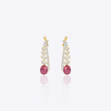 Pink Flame Earcuffs