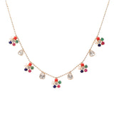 Color Bouquet Polki Diamond Necklace