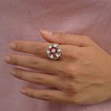 Crimson Bloom Ring