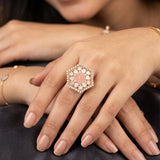 Amour-ganite Polki Ring