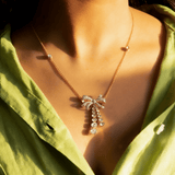 Curved Cascade Necklace