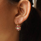 Enamel Edge Polki Earrings