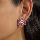 Rose Fleur Earrings