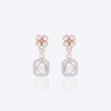 The Floral Plinth Diamond Polki Earrings