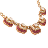 Rosewood Polki Diamond Necklace