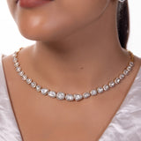 Scintillating Classic Diamond Polki Necklace