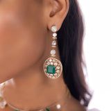 Iris Polki Diamond Earrings