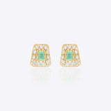 The Emerald Dewdrop Studs