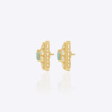 The Emerald Dewdrop Studs