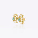 The Emerald Dewdrop Studs