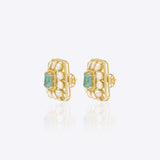 The Emerald Dewdrop Studs