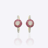 Crimson Orb earrings
