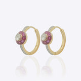 Crimson Orb earrings