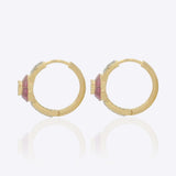 Crimson Orb earrings