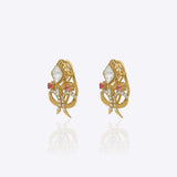 Blush Ribbon Earrings