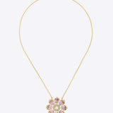 14K gold floral pendant minimal modern Polki fine jewellery design