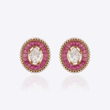 Scarlet Spark Polki Earrings