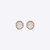 Regal Polki Diamond Enamel Ear Studs