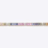 Regal Multi Sapphire Bangle Bracelet