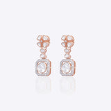 The Floral Plinth Diamond Polki Earrings