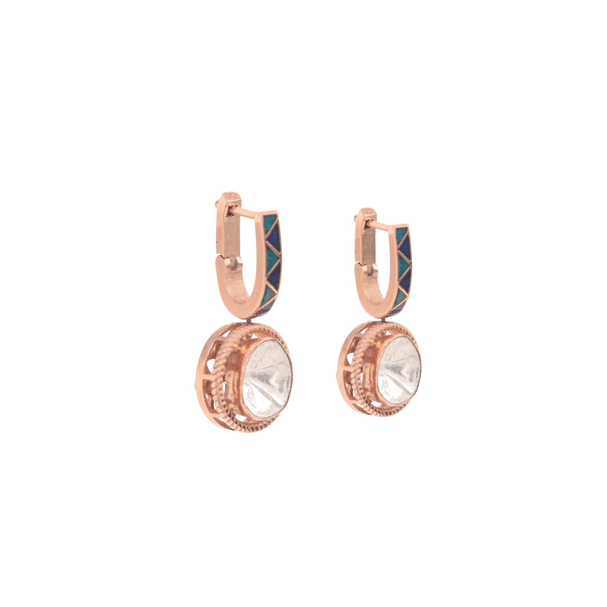 Styled for fusion gala look, Contemporary Twirls earrings offer playful elegance.