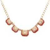 Rosewood Polki Diamond Necklace