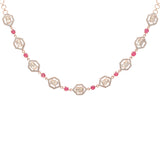 Starlight Rose Polki Diamond Necklace