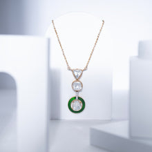 Load image into Gallery viewer, Lustrous Emerald Necklace
