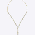 14K gold necklace with sparkling Polki stones, refined design