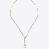 14K gold necklace with sparkling Polki stones, refined design