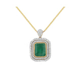 Emerald Éclat Diamond Pendant