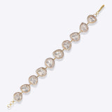 Ivory Solid Polki Diamond Bracelet