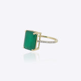 Lone Emerald Ring