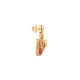 Rosewood Polki Diamond Earring