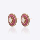 Scarlet Spark Polki Earrings