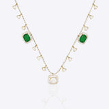 Scintillate Emerald Necklace