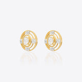 Golden Aura Polki Diamond Earrings