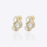 Lunette Polki Studs