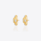 Golden Aura Polki Diamond Earrings