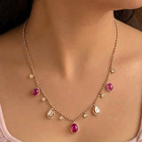 Rosa Blanco Polki Diamond Necklace