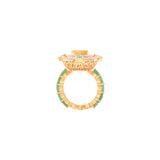 Sage Secret Diamond Polki Ring