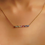 Iridian Multi Sapphire Diamond Pendant