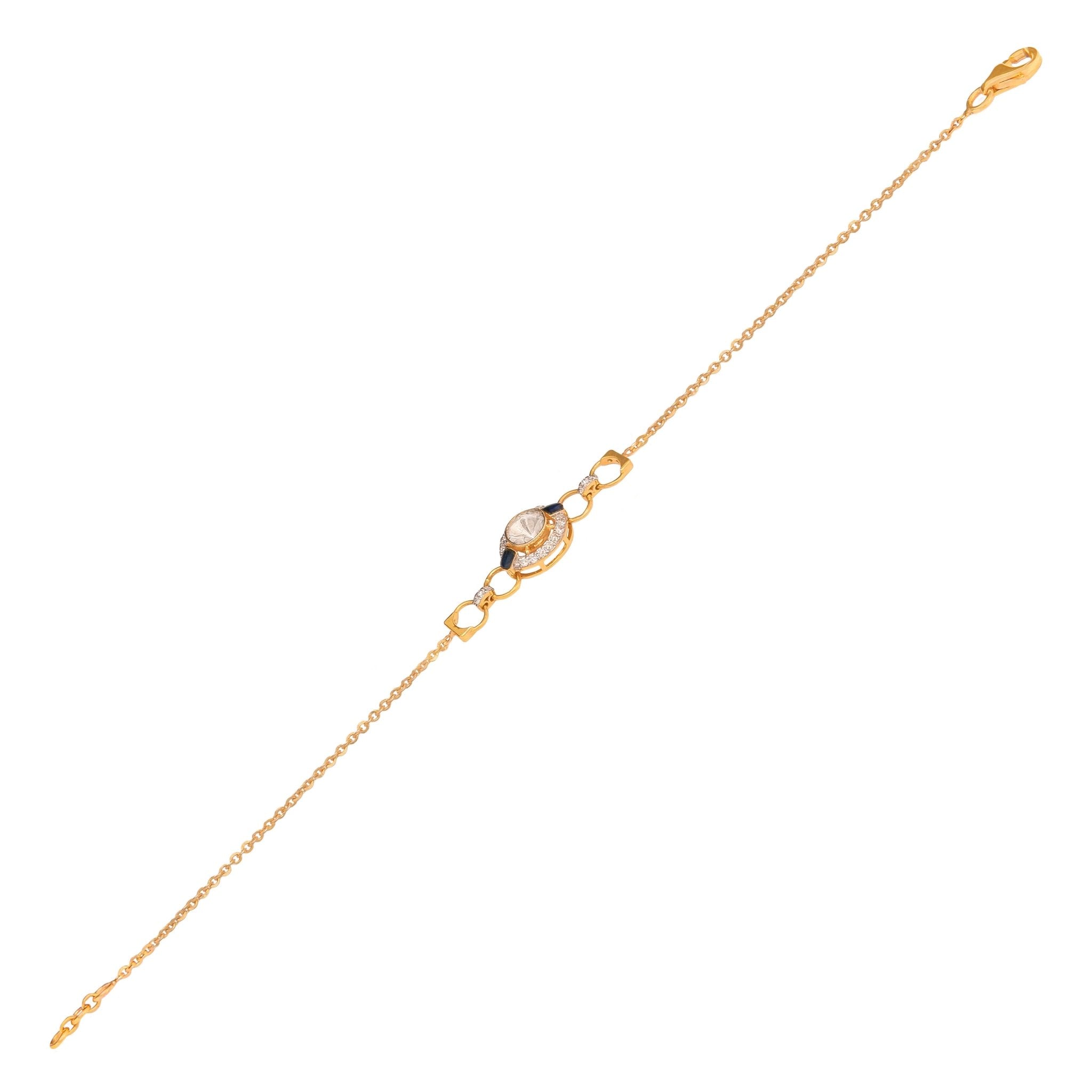 Euphoria Polki diamond bracelet with joyful uncut diamonds