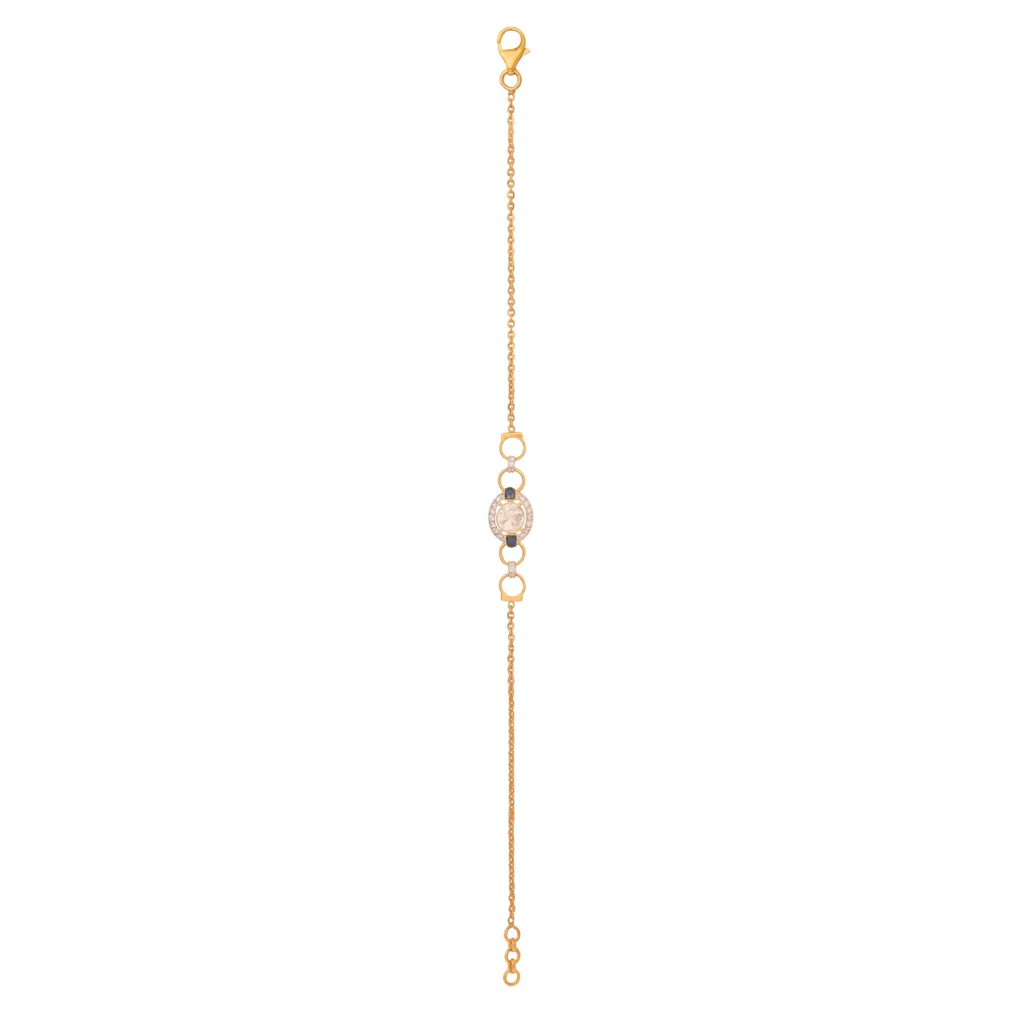 Euphoria Polki diamond bracelet with joyful uncut diamonds