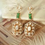 Blooming Floral Polki Diamond Earrings