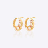 The Ruby Radiance Hoops