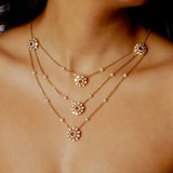 Sparkling Petals Necklace